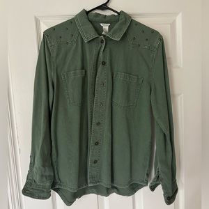 Forever 21 Studded Button-up NWOT